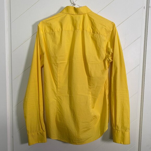 Vince dress shirt mens size small.  great yellow color. RARE FIND - Picture 4 of 6
